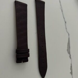 Authentic Chopard 16MM Grosgrain Satin Silky Watch Strap Band Dark Brown